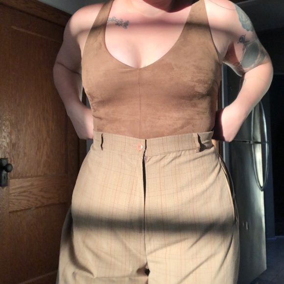 BCBGMAXAZRIA suede Thong bodysuit - Picture 6 of 6